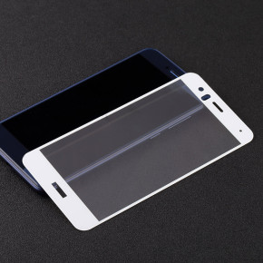 Скрийн протектор от закалено стъкло 3D Full Cover за Huawei P10 Lite бял кант